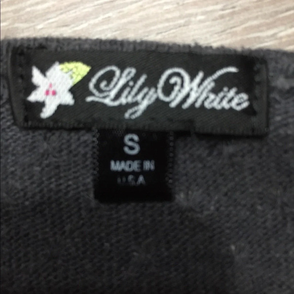 Lily White Lightweight Pointelle Sweater S - Picture 11 of 11